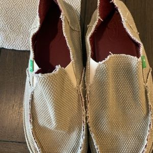 Sanuk Vagabond Tan Shoes Mens Size 10